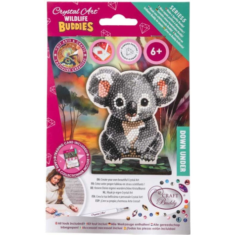 CRYSTAL ART Diamantové malování Na zemi: Koala ~ 4