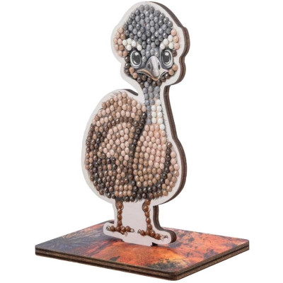 CRYSTAL ART Diamantové malování Na zemi: Emu