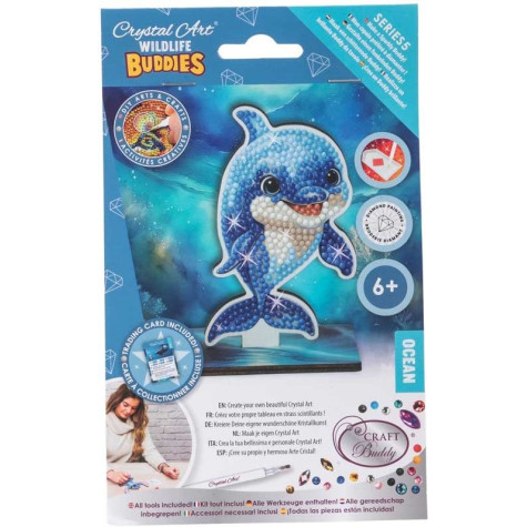CRYSTAL ART Diamantové malování Oceán: Delfín ~ 4