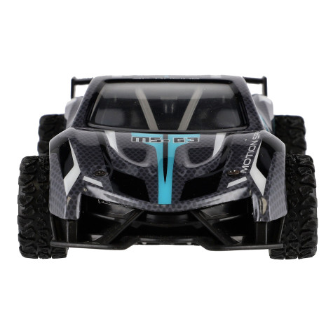 Auto RC sportovní plast 2,4GHz 20cm na baterie šedo-tyrkysové ~ 5