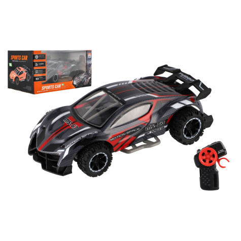 Auto RC sportovní plast 2,4GHz 20cm na baterie šedo-červené ~ 1
