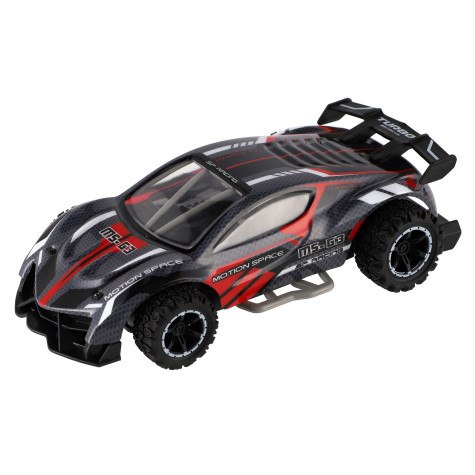 Auto RC sportovní plast 2,4GHz 20cm na baterie šedo-červené ~ 2