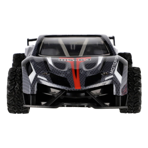 Auto RC sportovní plast 2,4GHz 20cm na baterie šedo-červené ~ 5