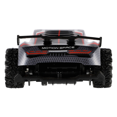 Auto RC sportovní plast 2,4GHz 20cm na baterie šedo-červené ~ 6