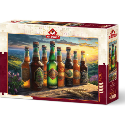 ART PUZZLE Puzzle Retro lahve od piva 1000 dílků