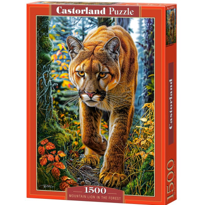 CASTORLAND Puzzle Puma americká v lese 1500 dílků