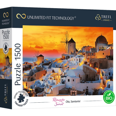 TREFL Puzzle UFT Romantic Sunset: Oia, Santorini 1500 dílků
