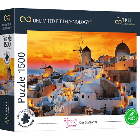 TREFL Puzzle UFT Romantic Sunset: Oia, Santorini 1500 dílků ~ 1