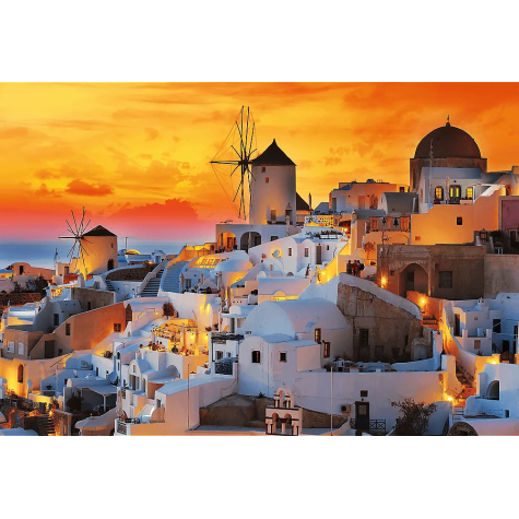 TREFL Puzzle UFT Romantic Sunset: Oia, Santorini 1500 dílků ~ 2