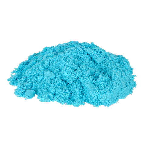 KIK Kinetický písek v boxu 1 kg s formičkami - modrý ~ 4