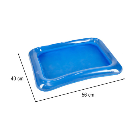KIK Kinetický písek v boxu 1 kg s formičkami - modrý ~ 7