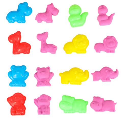 KIK Kinetický písek v boxu 1 kg s formičkami - růžový ~ 5