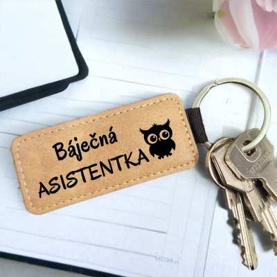 Ahome Kožená klíčenka - Báječná asistentka