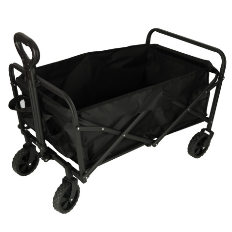 KIK Skládací plážový a turistický vozík otočný s teleskopickou rukojetí 83x43x47cm 100kg ~ 2