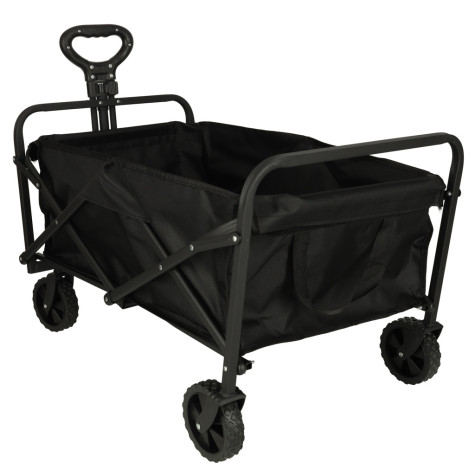 KIK Skládací plážový a turistický vozík otočný s teleskopickou rukojetí 83x43x47cm 100kg ~ 4
