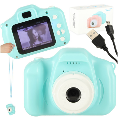 KIK Digitální mini fotoaparát dětský HD 2,0" videokamera ~ 1