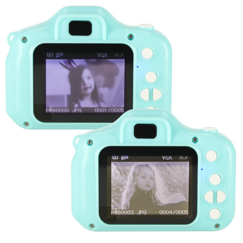 KIK Digitální mini fotoaparát dětský HD 2,0" videokamera ~ 3