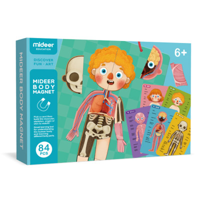 Mideer Magnetická tabulka Moje tělo 84 dílků