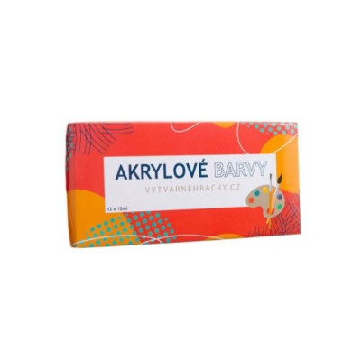 Teddies Barvy akrylové 12ks 12ml v krabičce