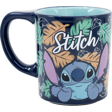 STOR Hrneček keramický s protiskluzovým dnem 295 ml Stitch ~ 1