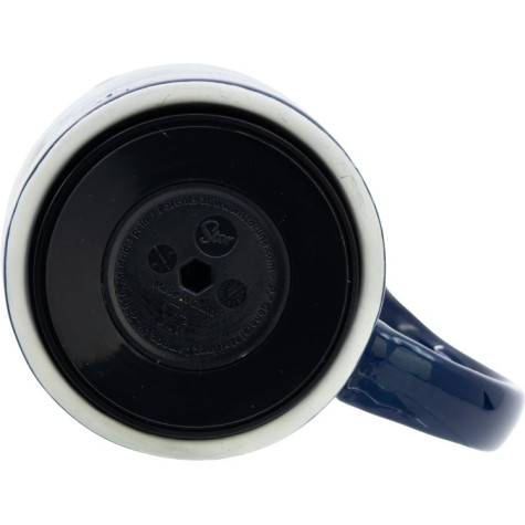 STOR Hrneček keramický s protiskluzovým dnem 295 ml Stitch ~ 4