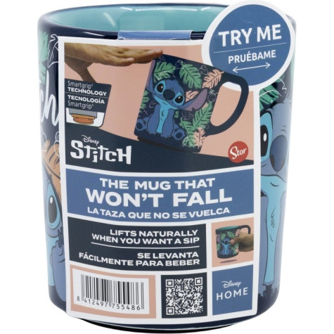 STOR Hrneček keramický s protiskluzovým dnem 295 ml Stitch ~ 5