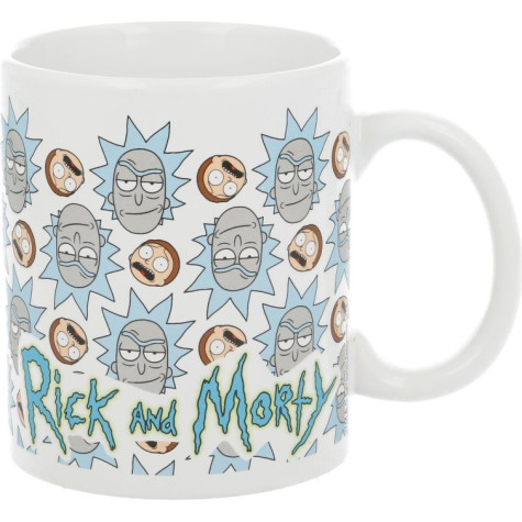 STOR Hrneček keramický 325 ml Rick & Morty Faces ~ 1