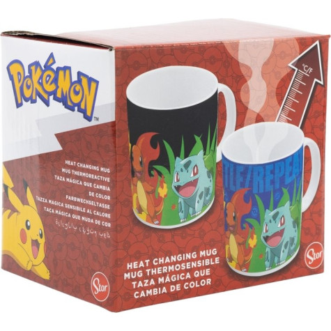 STOR Hrneček keramický měnící barvu 325 ml Pokémon ~ 3