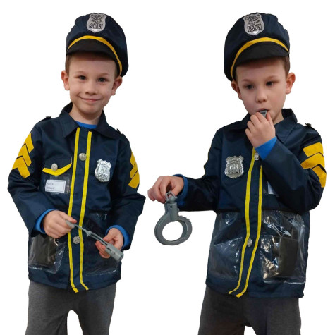 KIK Karnevalový kostým Policista s pouty dětský 3-8 let ~ 4
