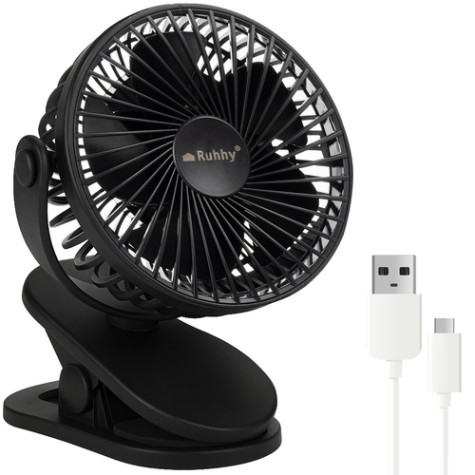 Bezdrátový stolní ventilátor černý Ruhhy 25567 ~ 1