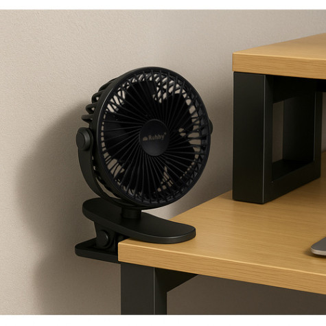 Bezdrátový stolní ventilátor černý Ruhhy 25567 ~ 2