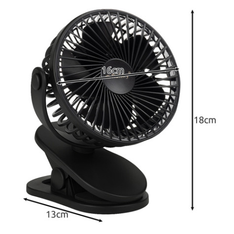 Bezdrátový stolní ventilátor černý Ruhhy 25567 ~ 4