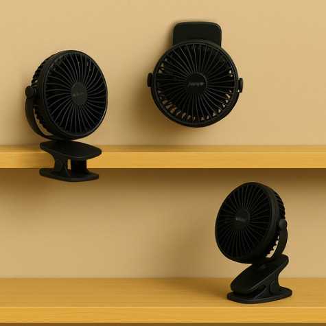 Bezdrátový stolní ventilátor černý Ruhhy 25567 ~ 6