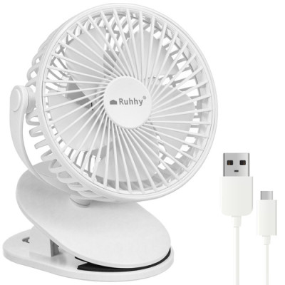 Bezdrátový stolní ventilátor bílý Ruhhy 25566