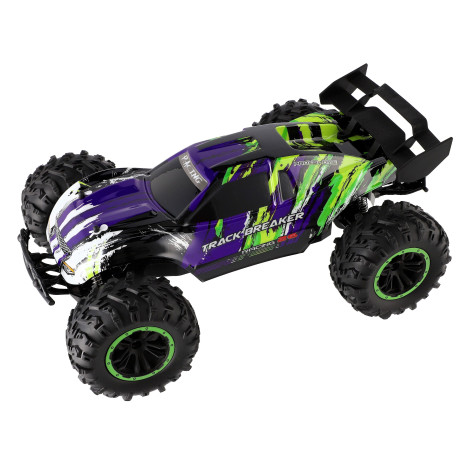 Auto RC Buggy rychlostní 2,4GHz plast 40cm dobíjecí pack+baterie fialové ~ 3