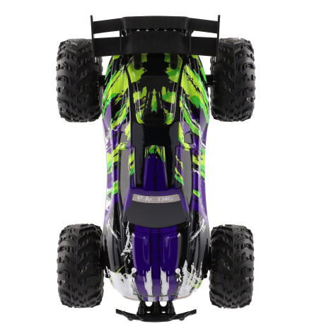 Auto RC Buggy rychlostní 2,4GHz plast 40cm dobíjecí pack+baterie fialové ~ 9