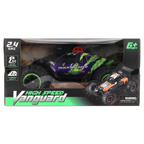 Auto RC Buggy rychlostní 2,4GHz plast 40cm dobíjecí pack+baterie fialové ~ 10