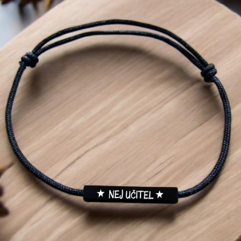 Ahome Černý náramek - Nej učitel ~ 1