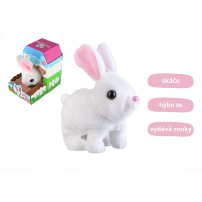 Teddies Králík Ben na baterie se zvukem