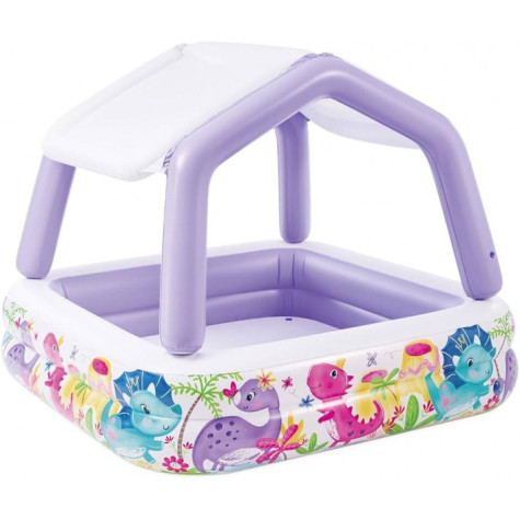 Intex 57470 Bazén nafukovací se stříškou 157x157x122cm od 2 let ~ 1