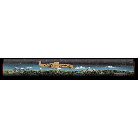 Stírací mapa Česka DELUXE XL - zlatá ~ 7