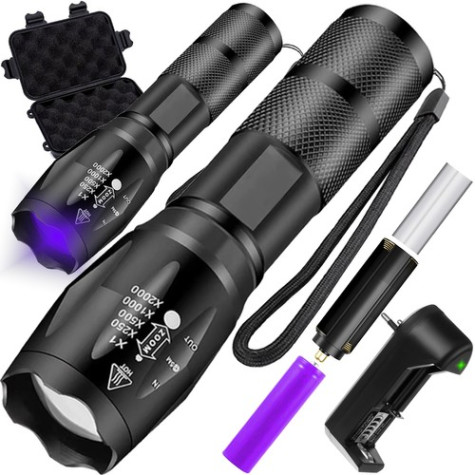 Svítilna 2v1 CREE XPE Zoom s UV světlem Trizand 24311 ~ 1