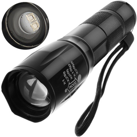 Svítilna 2v1 CREE XPE Zoom s UV světlem Trizand 24311 ~ 6