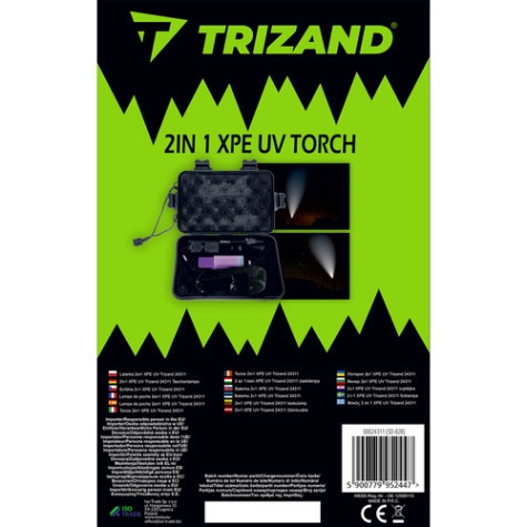 Svítilna 2v1 CREE XPE Zoom s UV světlem Trizand 24311 ~ 11