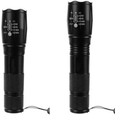Svítilna 2v1 CREE XPE Zoom s UV světlem Trizand 24311 ~ 14