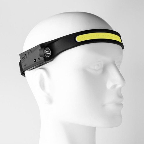 USB LED čelovka svítilna COB + XPE Trizand 21652 ~ 4
