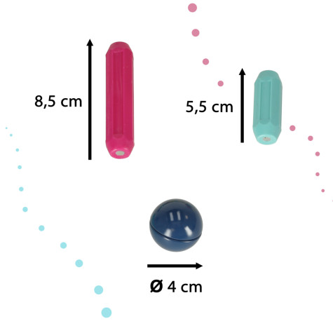 2.JAKOST Magnetické dětské kostky 50 kusů v boxu ~ 5