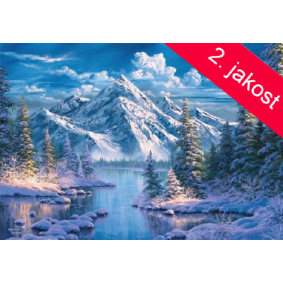 2.JAKOST Norimpex Diamantový obrázek malování 30x40cm - Řeka v horské dolině