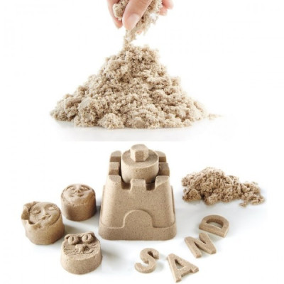 KIK Kinetický písek 1 kg v sáčku - přírodní hnědý