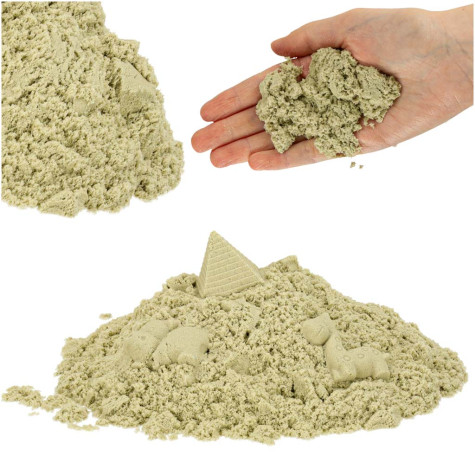 KIK Kinetický písek 1 kg v sáčku - přírodní hnědý ~ 2